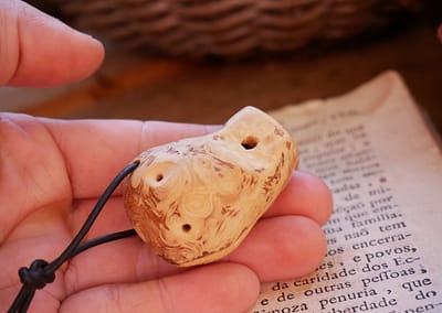 Ocarina Kette aus einer Baumperle